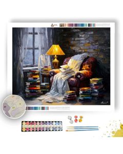 COZY READING NOOK - Paint by Numbers Full Kit