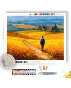 GOLDEN WHEAT FIELDS - Paint by Numbers Full Kit