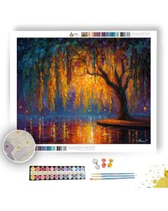 GLOWING WILLOW SHADE - Paint by Numbers Full Kit