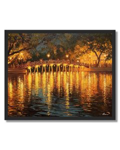 HANOI NIGHT BRIDGE - FRAMED