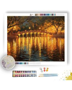 HANOI NIGHT BRIDGE - Paint by Numbers Full Kit