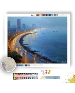 MUMBAI MARINE DRIVE - Paint by Numbers Full Kit