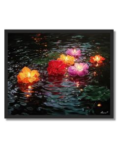 THAI LOY KRATHONG - FRAMED