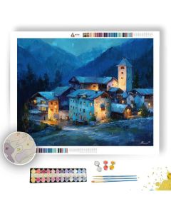 AUSTRIAN VILLAGE EVENING - Paint by Numbers Full Kit