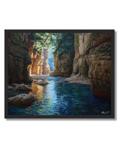 CHINESE RIVER GORGE - FRAMED