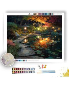 JAPANESE EVENING GARDEN - Paint by Numbers Full Kit