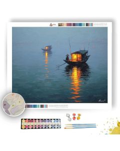 VIETNAMESE FISHER LIGHT - Paint by Numbers Full Kit