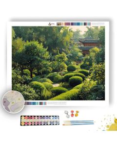 CHINESE TEA GARDEN - Paint by Numbers Full Kit