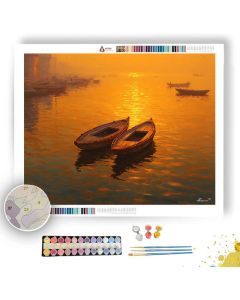 INDIAN GANGES GOLD - Paint by Numbers Full Kit