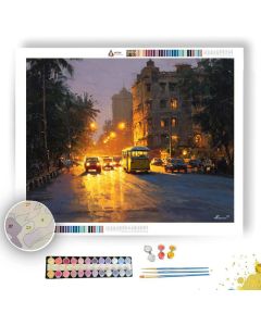MUMBAI STREETLIGHT GLOW - Paint by Numbers Full Kit