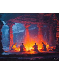 INDIAN TEMPLE FIRE