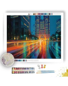 TOKYO CROSSWALK LIGHTS - Paint by Numbers Full Kit