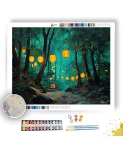 KOREAN FOREST SUN - Paint by Numbers Full Kit