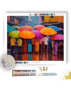 INDIAN MONSOON MARKET - Paint by Numbers Full Kit