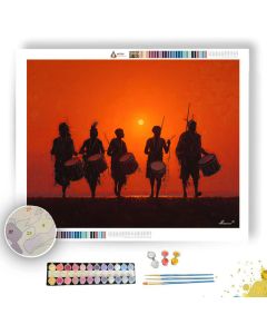 INDIAN SUNSET PARADE - Paint by Numbers Full Kit