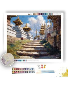 NEPAL GOLDEN PATH - Paint by Numbers Full Kit