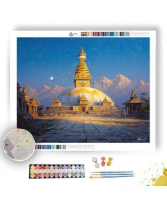 NEPAL SUN TEMPLE - Paint by Numbers Full Kit