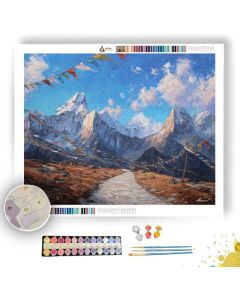 TIBETAN CLOUD ROAD - Paint by Numbers Full Kit