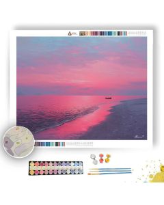 INDONESIAN SUNSET SHORE - Paint by Numbers Full Kit