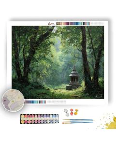 THAI FOREST SHRINE - Paint by Numbers Full Kit