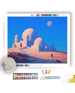 CHINESE MOON TEMPLE - Paint by Numbers Full Kit