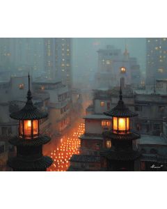 HONG KONG TEMPLE LIGHT