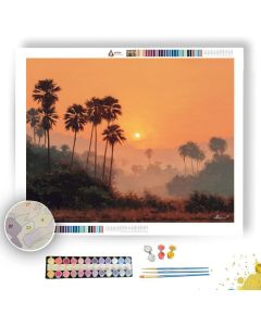 SRI LANKAN GOLD SKY - Paint by Numbers Full Kit