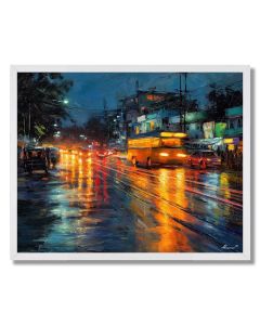BANGALORE CITY RAIN - FRAMED