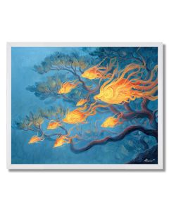 JAPANESE FIRE DANCE - FRAMED