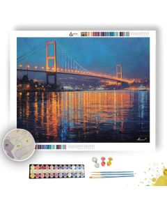 ISTANBUL BRIDGE LIGHT - Paint by Numbers Full Kit
