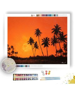 SRI LANKA COAST SUN - Paint by Numbers Full Kit