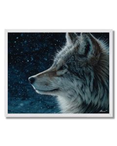 WOLF IN WINTER LIGHT - FRAMED
