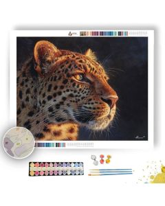 SUNLIT LEOPARD - Paint by Numbers Full Kit