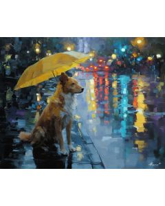 RAINY PARK DOG