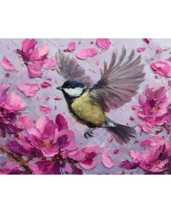 BIRD IN BLOSSOM WIND