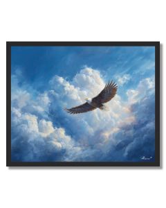 EAGLE IN THE CLOUDS - FRAMED