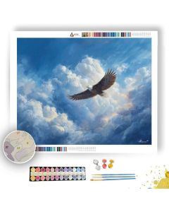 EAGLE IN THE CLOUDS - Paint by Numbers Full Kit