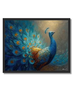 PEACOCK HORIZON - FRAMED