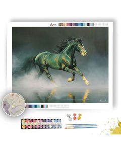 EMERALD STALLION - Paint by Numbers Full Kit