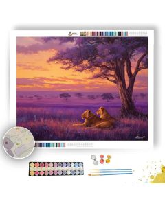SONG OF THE SAVANNAH - Paint by Numbers Full Kit