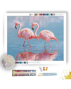 SONG OF FLAMINGOS - Paint by Numbers Full Kit