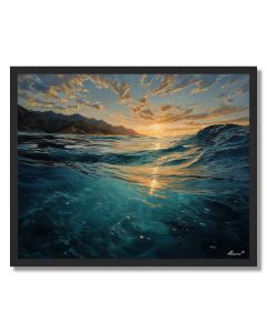 KAIKOURA WHALE LIGHT - FRAMED