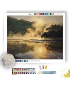 ROTORUA STEAM MORNING - Paint by Numbers Full Kit