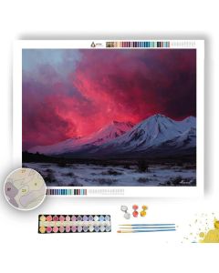 TONGARIRO FIRE SKY - Paint by Numbers Full Kit