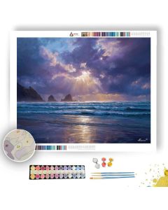 PIHA BEACH STORMLIGHT - Paint by Numbers Full Kit