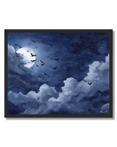 HALLOWEEN NIGHT SKY - FRAMED