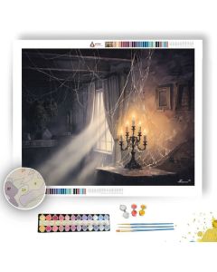 CANDLELIGHT AND COBWEBS - Paint by Numbers Full Kit