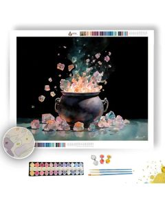 THE CRYSTAL CAULDRON - Paint by Numbers Full Kit