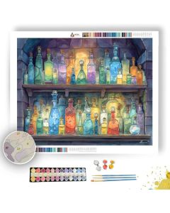 GLOWING POTION ROOM - Paint by Numbers Full Kit