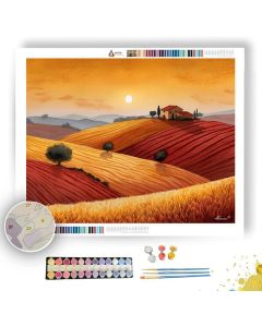 HARVEST HILLSIDE - Paint by Numbers Full Kit